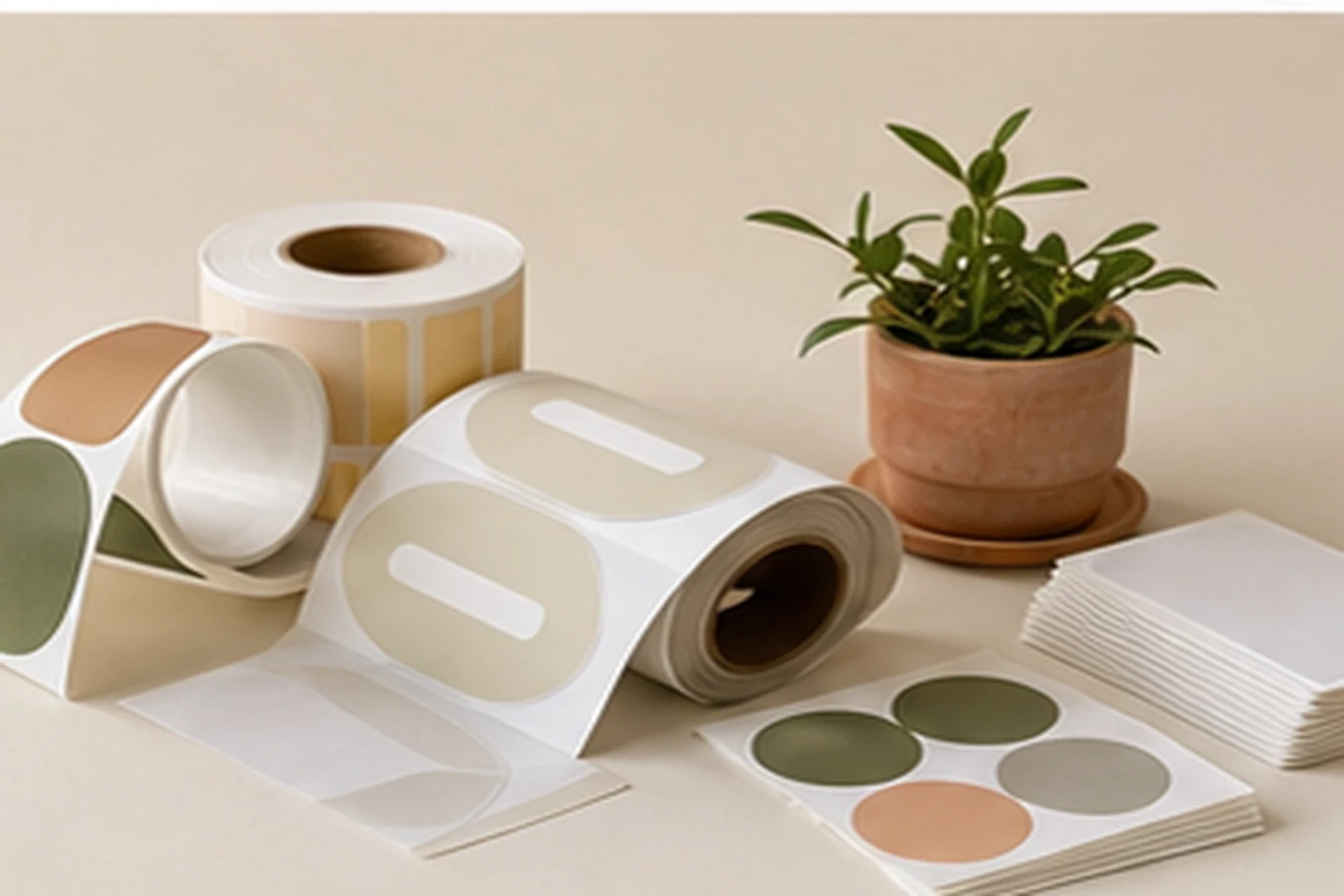 Stickers banner featuring Custom Seals & Sticker Rolls
