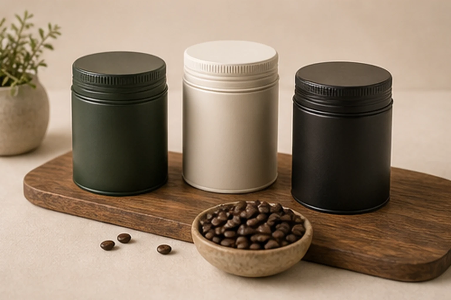 Custom Screw Cap Coffee Tins product image