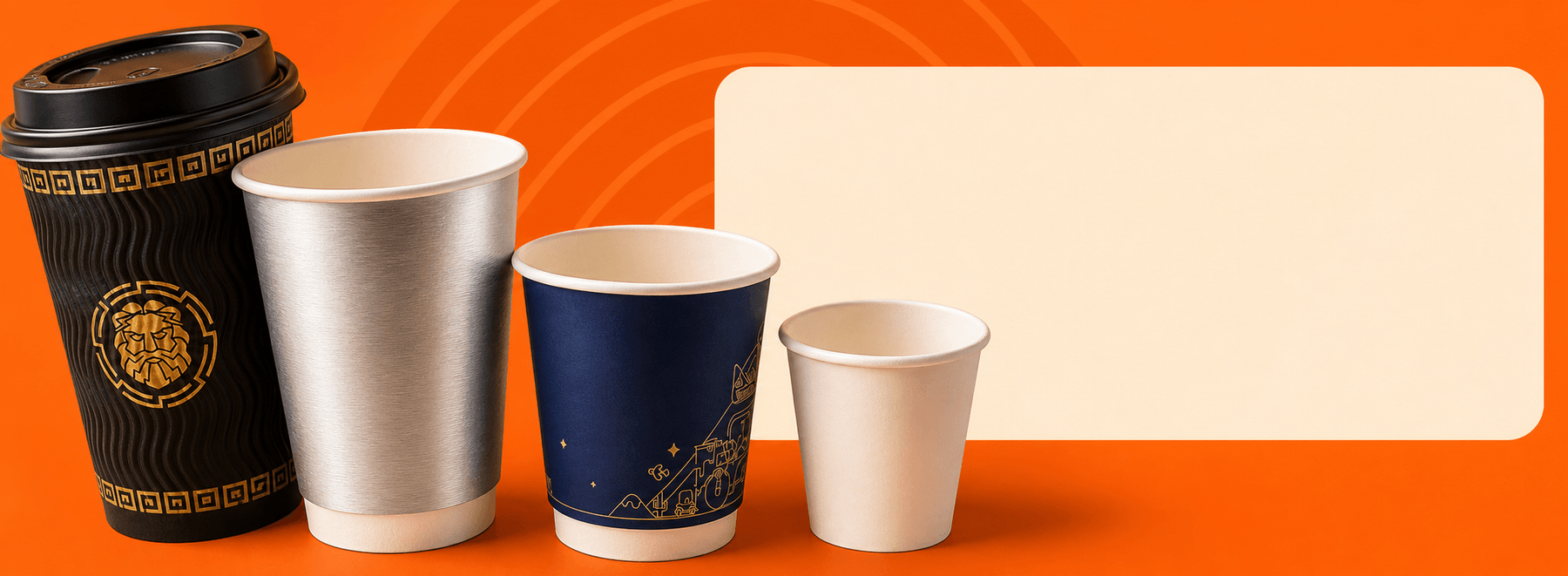 Custom Coffee Hot Drink Cups banner image 11