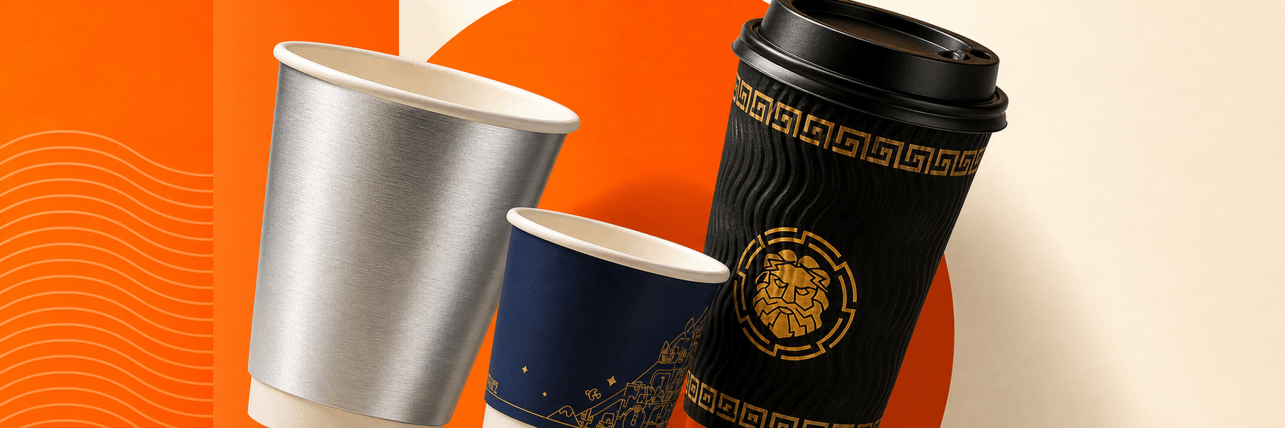 Custom Coffee Hot Drink Cups banner image 12